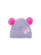 Cappello per bambina Billieblush Kids viola con applicazione pompom U22503 90E BILLIEBLUSH KIDS 