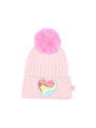 Cappello per bambina Billieblush Kids rosa con applicazione a forma di cuore U22505 475 BILLIEBLUSH KIDS 