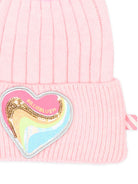 Cappello per bambina Billieblush Kids rosa con applicazione a forma di cuore U22505 475 BILLIEBLUSH KIDS 