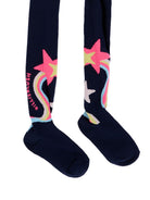 Collant per bambina Billieblush Kids blu con motivo arcobaleno U22511 85T BILLIEBLUSH KIDS 