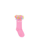 Calzini per bambina Billieblush Kids rosa con rifinitura con ruches U22514 47A BILLIEBLUSH KIDS 