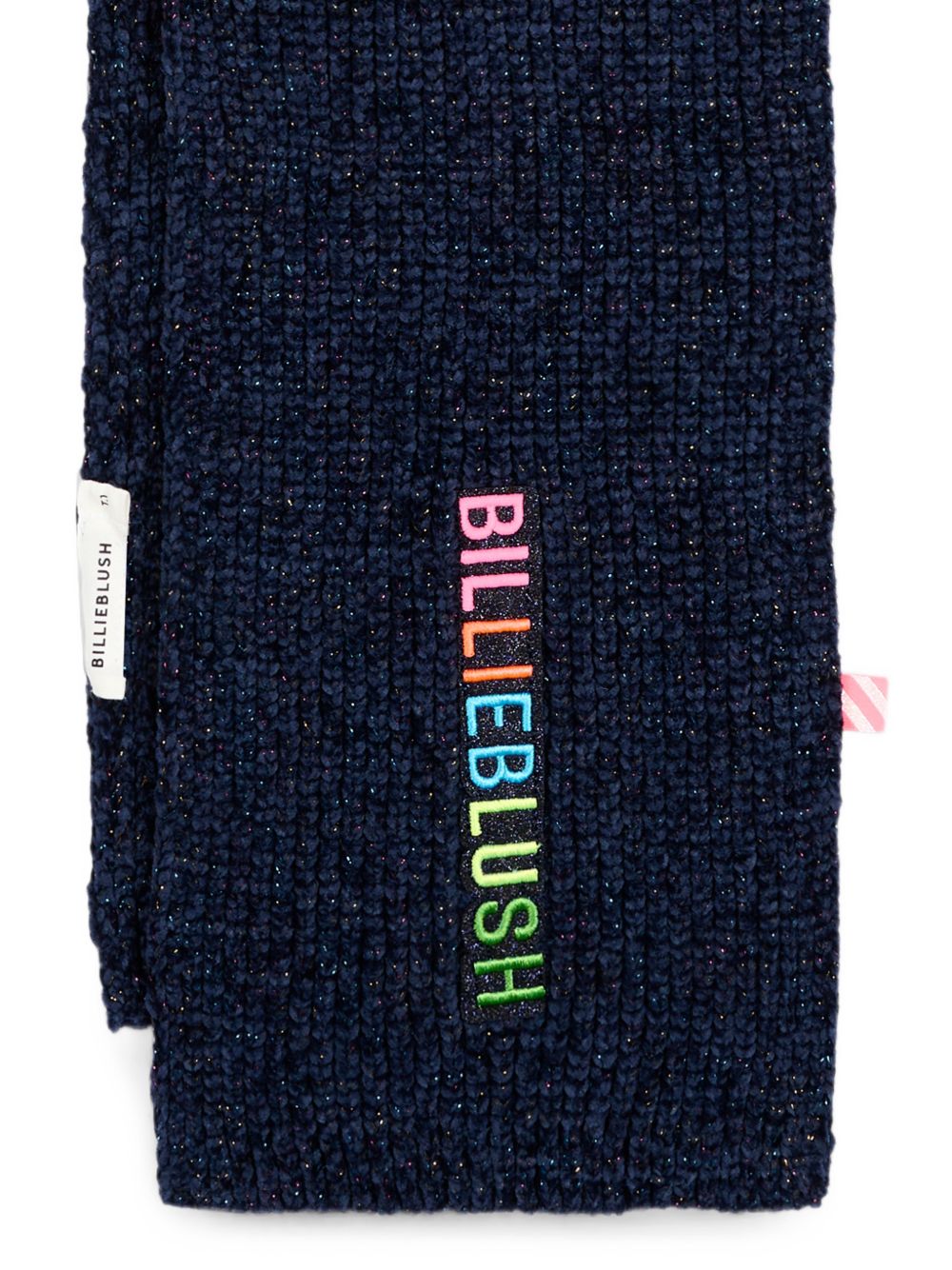 Sciarpa per bambina Billieblush Kids blu con logo ricamato U22519 85T BILLIEBLUSH KIDS 