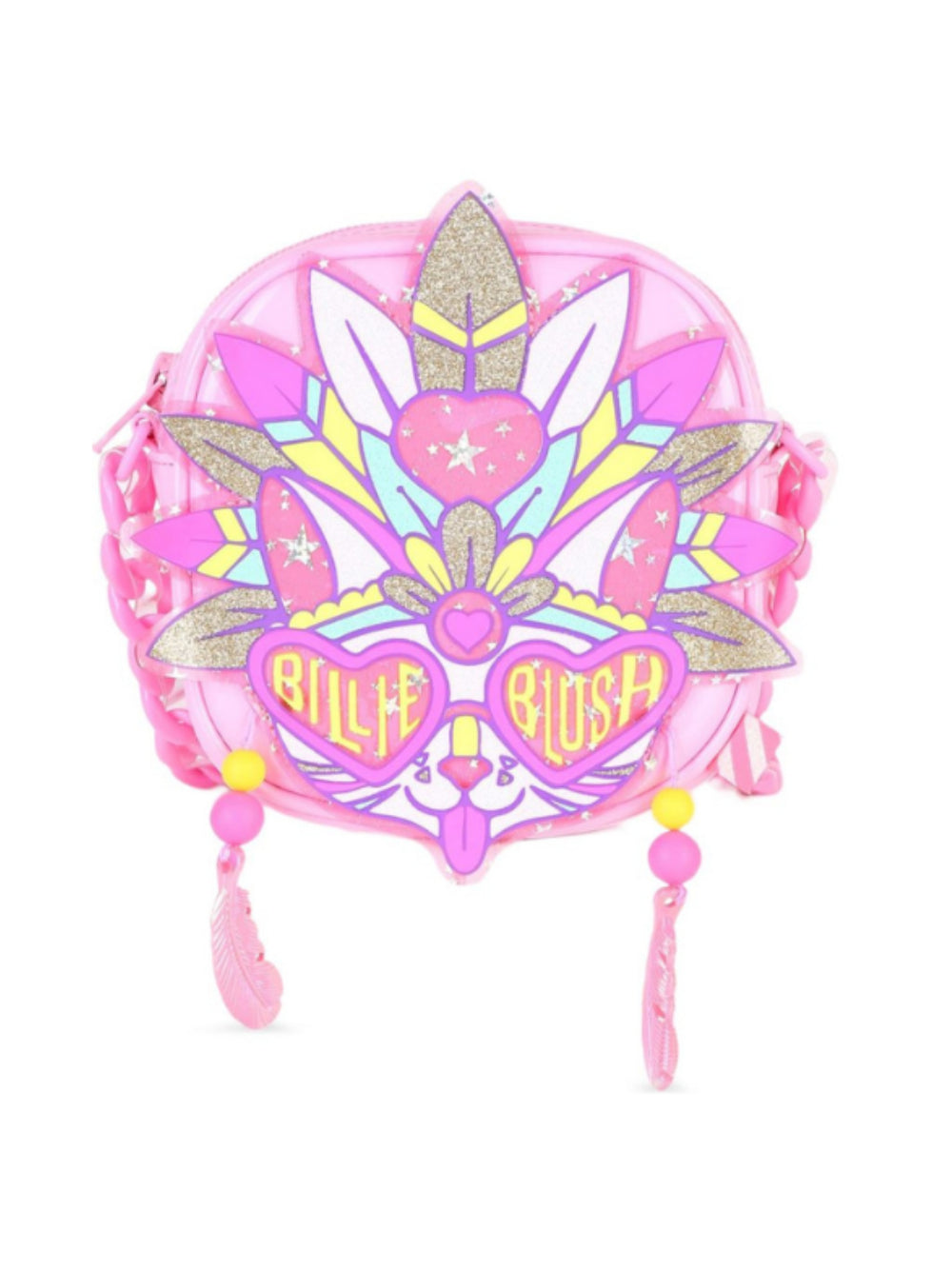 Borsa a spalla per bambina Billieblush Kids rosa con dettagli glitter U22520 462 BILLIEBLUSH KIDS 