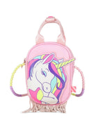 Borsa per bambina Billieblush Kids rosa con stampa unicorno U22526 467 BILLIEBLUSH KIDS 