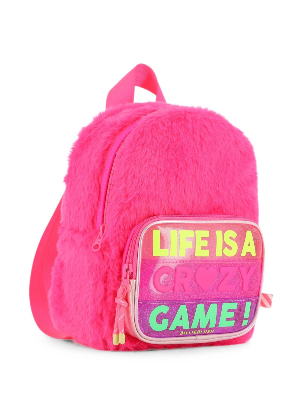 Zaino per bambina Billieblush Kids fucsia con rifinitura in pelliccia sintetica U22534 47A BILLIEBLUSH KIDS 