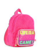 Zaino per bambina Billieblush Kids fucsia con rifinitura in pelliccia sintetica U22534 47A BILLIEBLUSH KIDS 