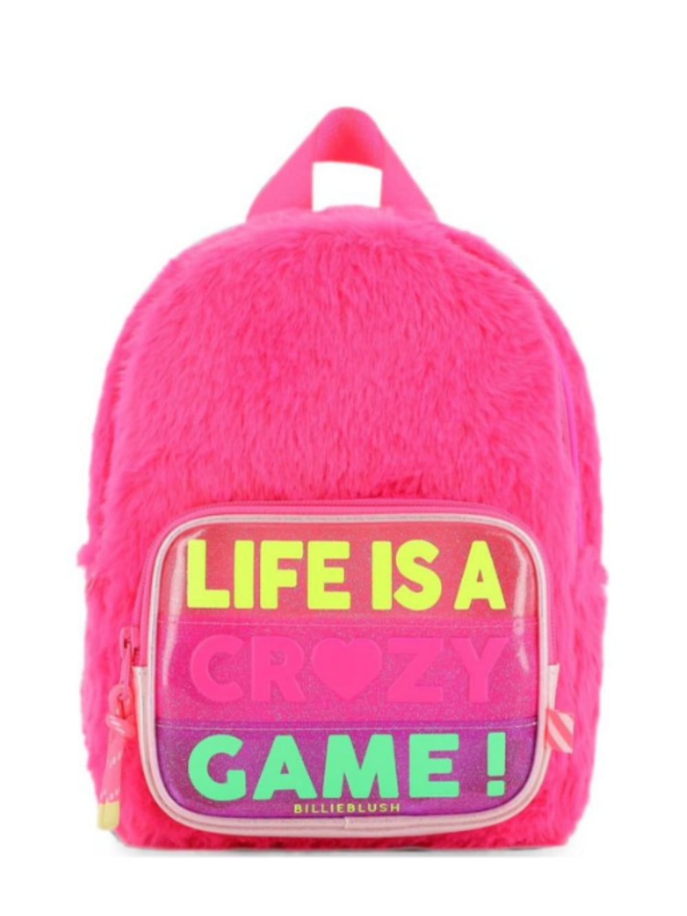 Zaino per bambina Billieblush Kids fucsia con rifinitura in pelliccia sintetica U22534 47A BILLIEBLUSH KIDS 