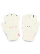Guanti per bambina Billieblush Kids bianchi con logo ricamato U22541 121 BILLIEBLUSH KIDS 