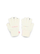 Guanti per bambina Billieblush Kids bianchi con logo ricamato U22541 121 BILLIEBLUSH KIDS 