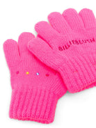 Guanti per neonata Billieblush Kids rosa con logo ricamato sul davanti U22541 47A BILLIEBLUSH KIDS 