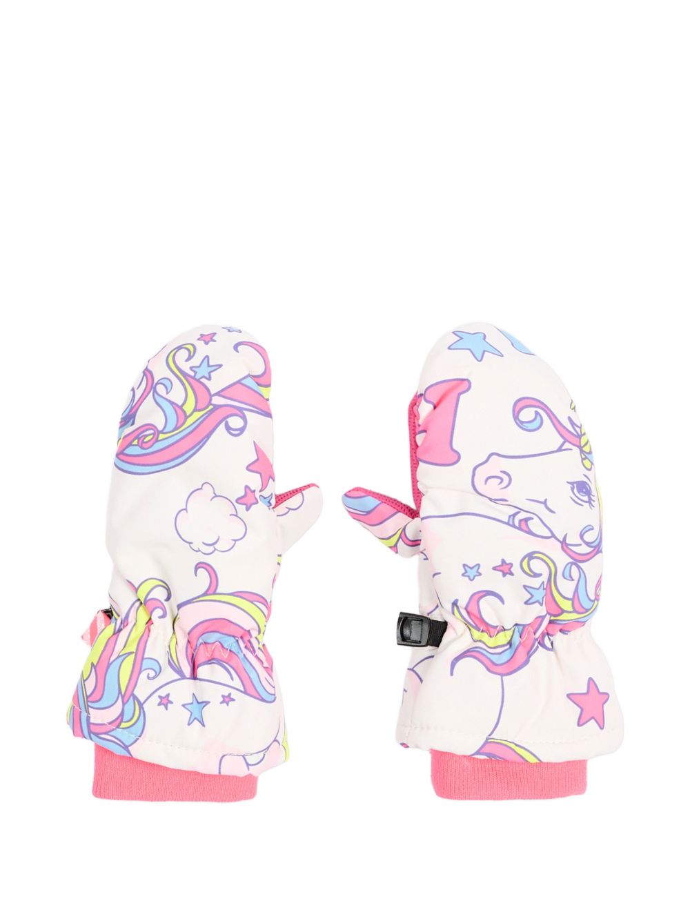 Guanti per bambina Billieblush Kids bianchi con stampa unicorno all-over U22542 47A BILLIEBLUSH KIDS 