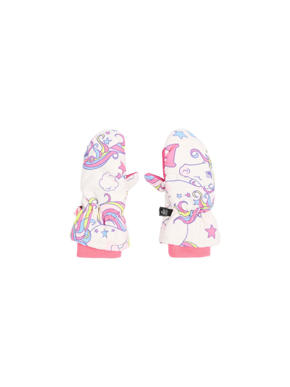 Guanti per bambina Billieblush Kids bianchi con stampa unicorno all-over U22542 47A BILLIEBLUSH KIDS 