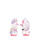 Guanti per bambina Billieblush Kids bianchi con stampa unicorno all-over U22542 47A BILLIEBLUSH KIDS 
