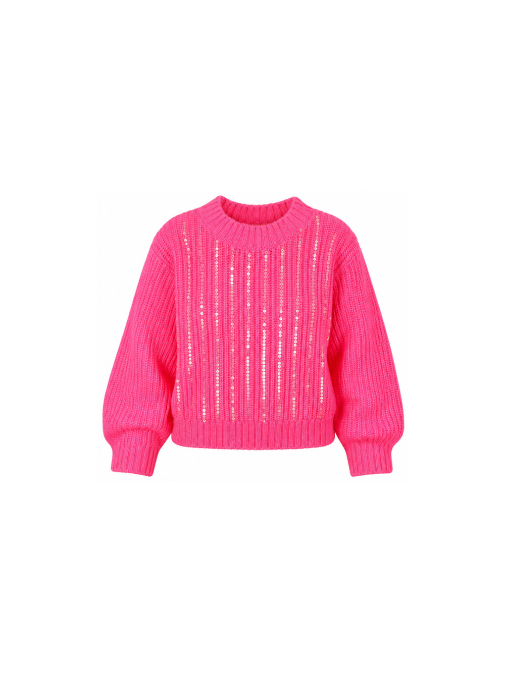 Maglione per bambina Billieblush Kids fucsia con decorazione con paillettes U22561 47A BILLIEBLUSH KIDS 