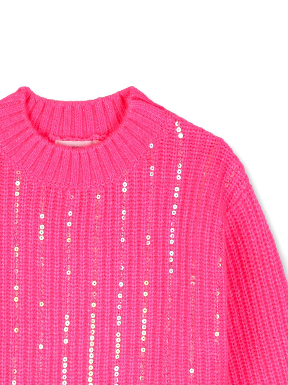 Maglione per bambina Billieblush Kids fucsia con decorazione con paillettes U22561 47A BILLIEBLUSH KIDS 