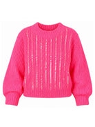 Maglione per bambina Billieblush Kids fucsia con decorazione con paillettes U22561 47A BILLIEBLUSH KIDS 