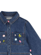 Camicia per bambina Billieblush Kids in denim con applicazioni U22562 Z22 BILLIEBLUSH KIDS 