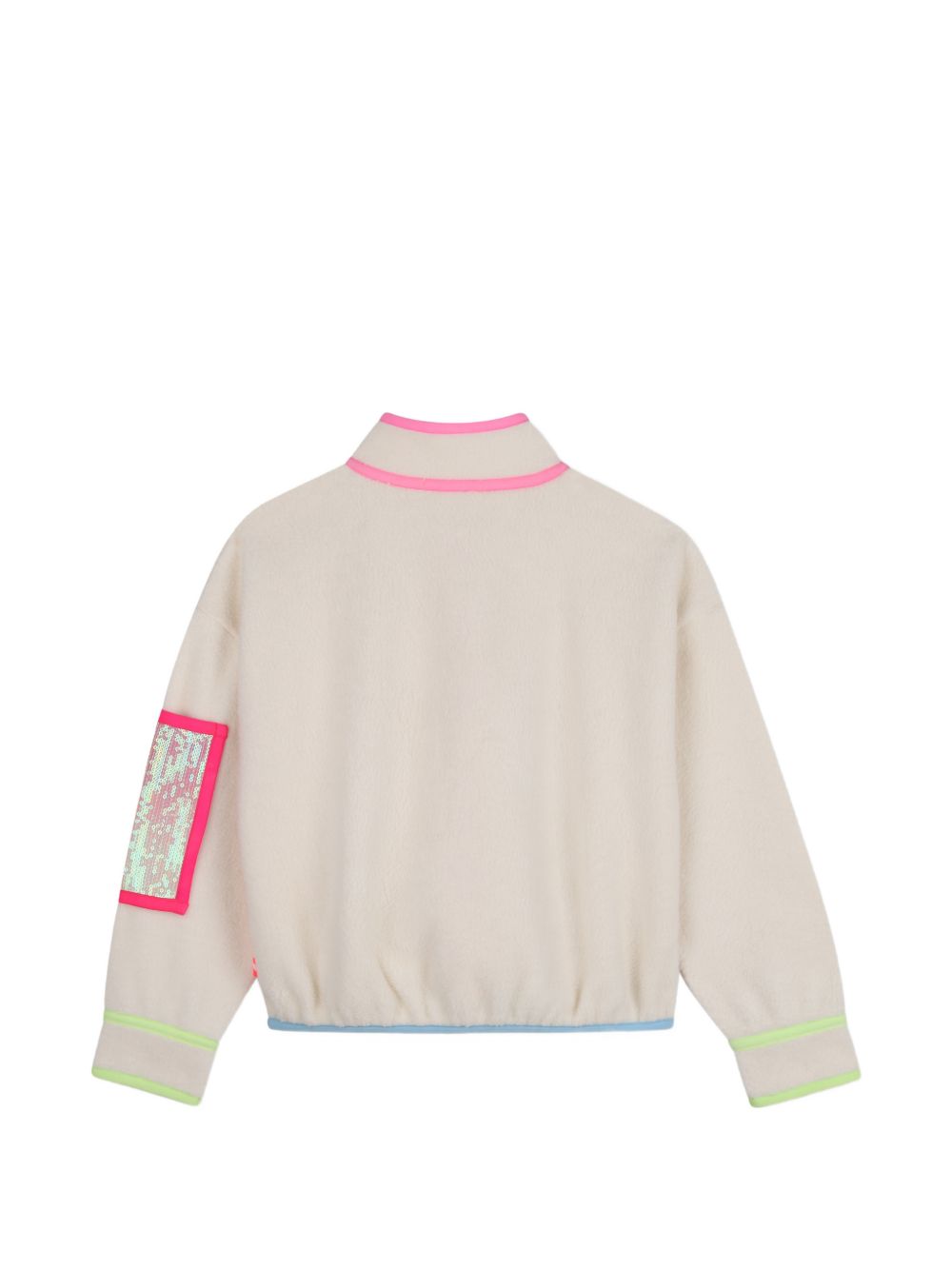 Felpa per bambina Billieblush Kids bianca con tasca patch impreziosita da paillettes U22565 243 BILLIEBLUSH KIDS 