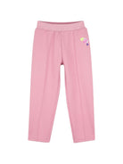 Pantaloni per bambina Billieblush Kids rosa con motivo a cuore con paillettes U22566 48X BILLIEBLUSH KIDS 