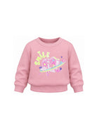 Felpa per bambina Billieblush Kids rosa con decorazioni con paillettes U22568 48X BILLIEBLUSH KIDS 
