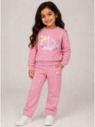 Felpa per bambina Billieblush Kids rosa con decorazioni con paillettes U22568 48X BILLIEBLUSH KIDS 