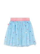 Gonna per bambina Billieblush Kids azzurra con stampa con cuori U22569 78R BILLIEBLUSH KIDS 