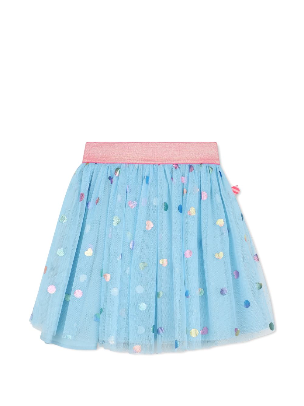 Gonna per bambina Billieblush Kids azzurra con stampa con cuori U22569 78R BILLIEBLUSH KIDS 