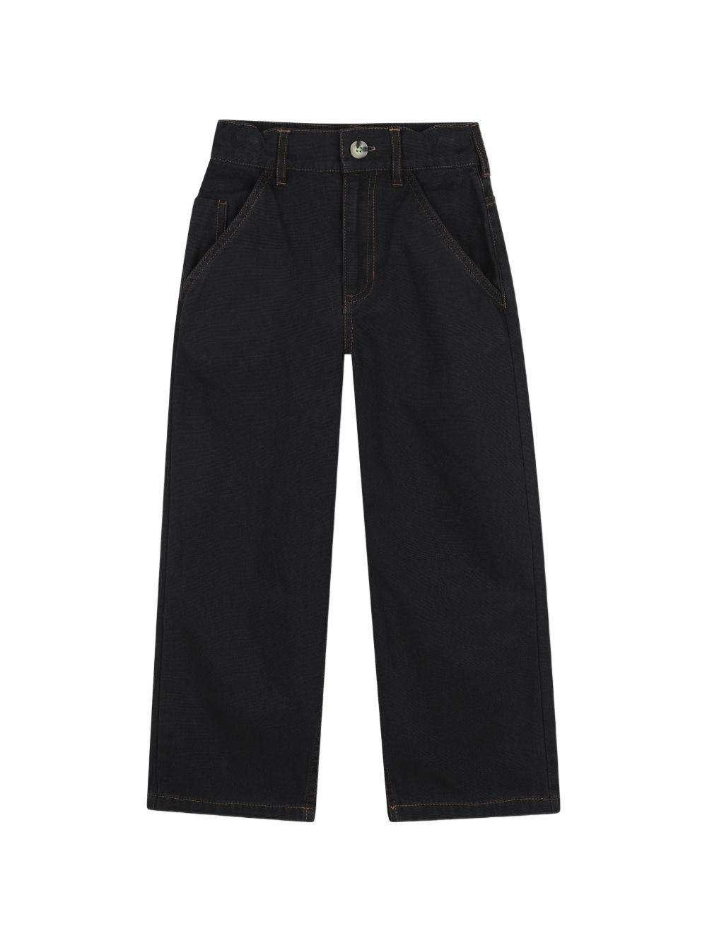 Pantaloni per bambino Billieblush Kids neri con applicazione posteriore con ricamo U22580 062 BILLIEBLUSH KIDS 