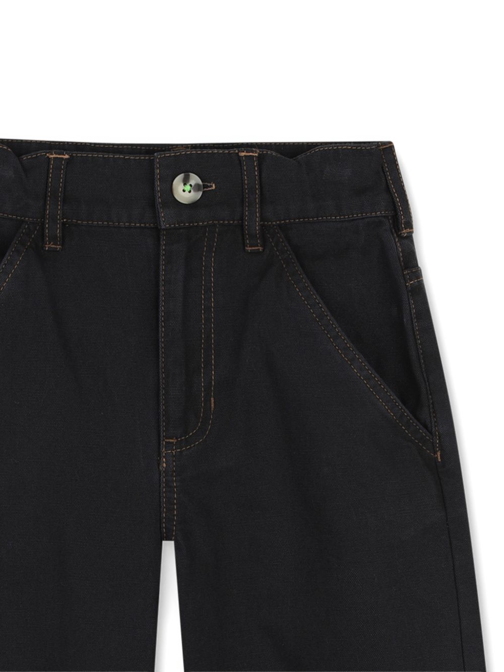 Pantaloni per bambino Billieblush Kids neri con applicazione posteriore con ricamo U22580 062 BILLIEBLUSH KIDS 