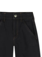 Pantaloni per bambino Billieblush Kids neri con applicazione posteriore con ricamo U22580 062 BILLIEBLUSH KIDS 