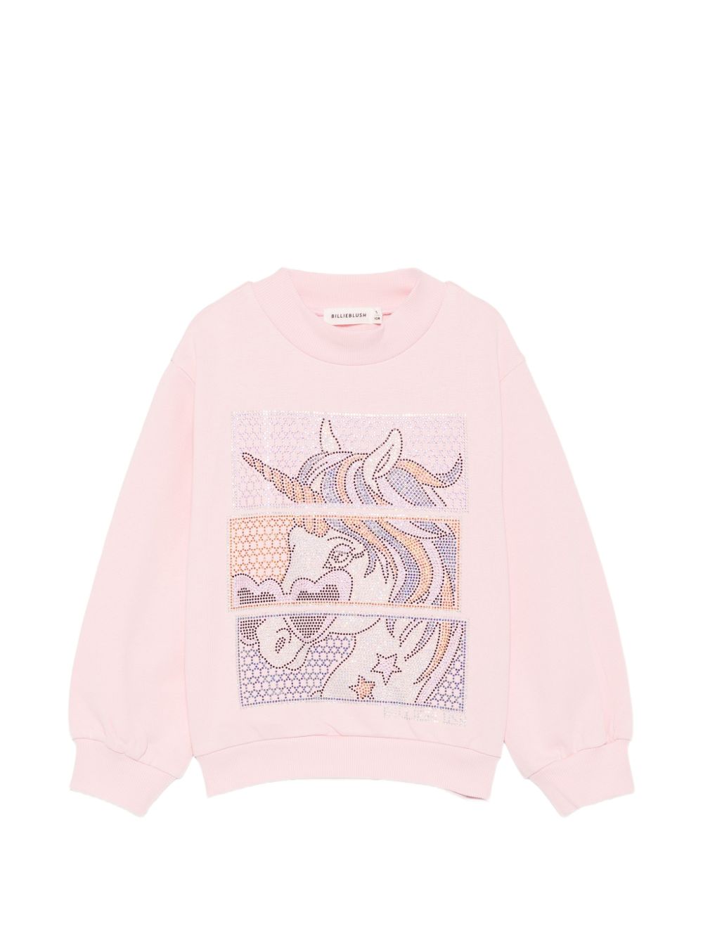 Felpa per bambina Billieblush rosa con decorazione con glitter U22592 467 BILLIEBLUSH KIDS 