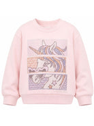 Felpa per bambina Billieblush rosa con decorazione con glitter U22592 467 BILLIEBLUSH KIDS 