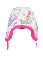 Cappello per bambina Billieblush bianco con stampa unicorno U22608 47A BILLIEBLUSH KIDS 