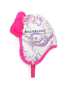 Cappello per bambina Billieblush bianco con stampa unicorno U22608 47A BILLIEBLUSH KIDS 