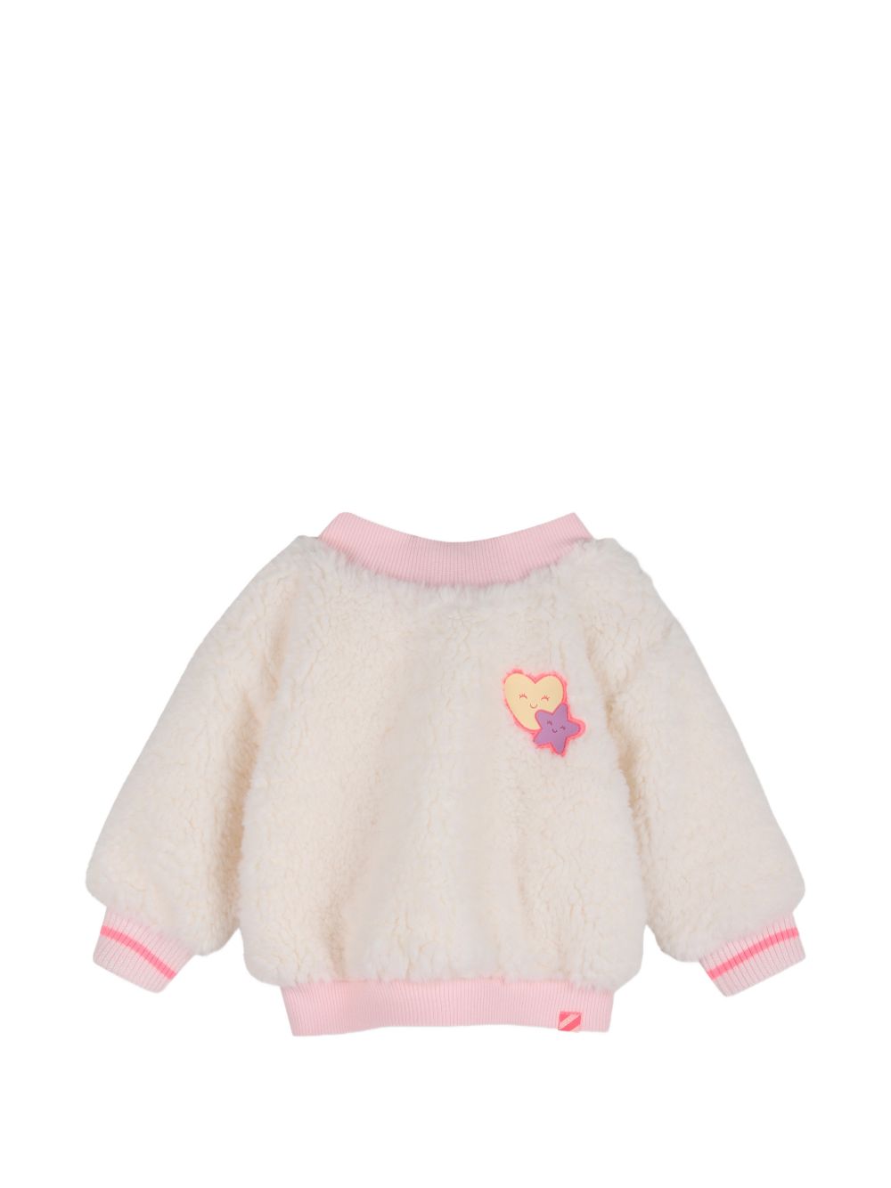 Set maglione e pantaloni per neonata Billieblush bianco con applicazione U22616 121 BILLIEBLUSH KIDS 