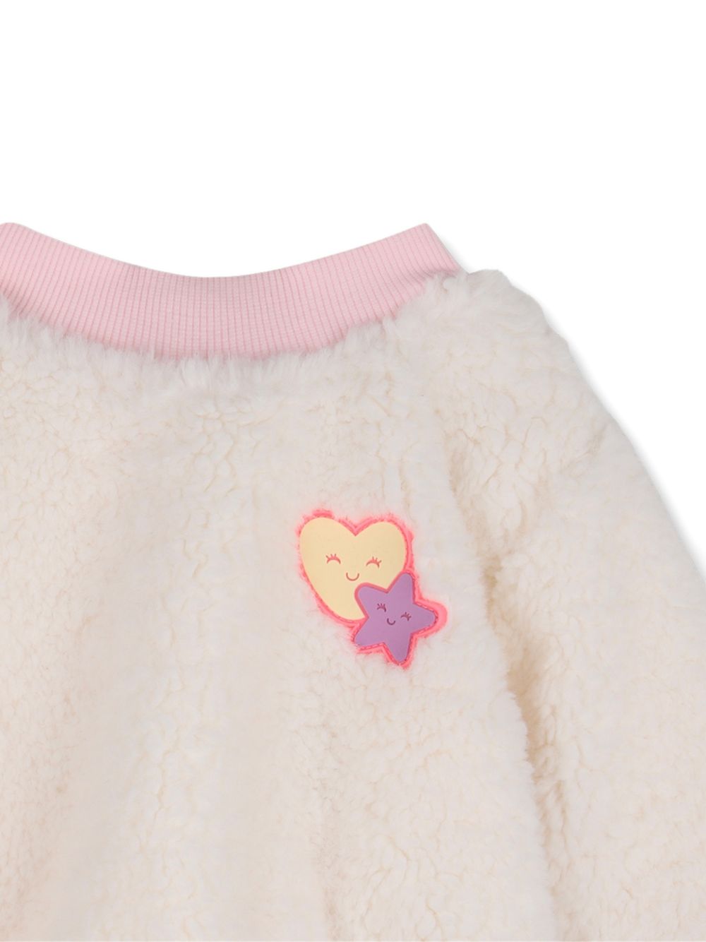 Set maglione e pantaloni per neonata Billieblush bianco con applicazione U22616 121 BILLIEBLUSH KIDS 