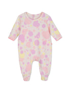 Set pigiama e bavaglino per neonata Billieblush rosa con stampa grafica U22620 475 BILLIEBLUSH KIDS 