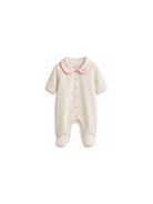Tutina per neonata Billieblush Kids bianca con colletto alla Peter Pan U22624 121 BILLIEBLUSH KIDS 