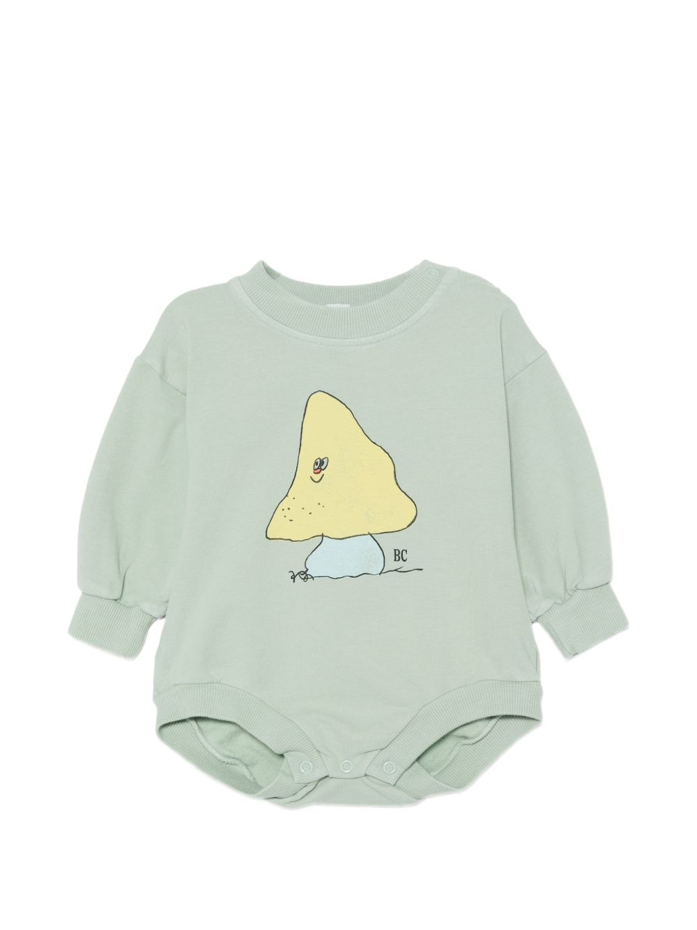Tutina per neonati Bobo Choses Kids verde con stampa grafica sul davanti B226AB003 311 BOBO CHOSES KIDS 