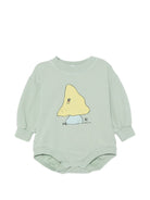 Tutina per neonati Bobo Choses Kids verde con stampa grafica sul davanti B226AB003 311 BOBO CHOSES KIDS 