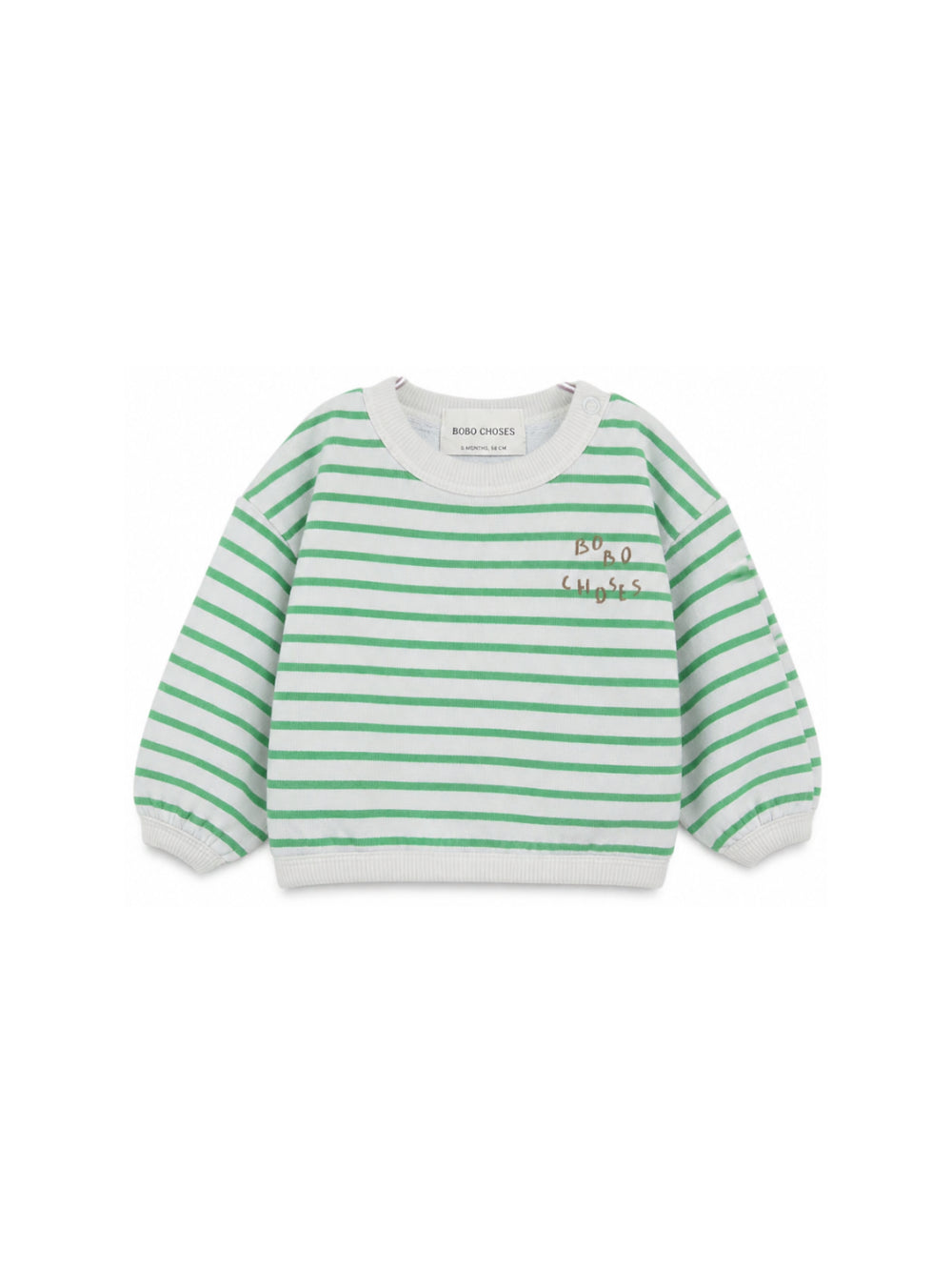 Felpa per neonato Bobo Choses Kids multicolore con logo ricamato B226AB011 051 BOBO CHOSES KIDS 