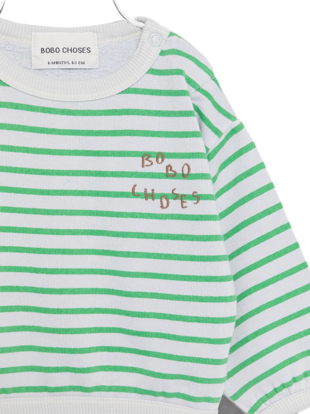 Felpa per neonato Bobo Choses Kids multicolore con logo ricamato B226AB011 051 BOBO CHOSES KIDS 