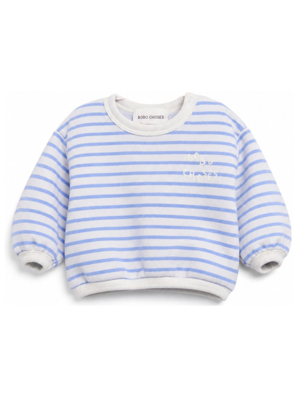 Felpa per neonato Bobo Choses Kids multicolore con logo ricamato B226AB012 051 BOBO CHOSES KIDS 