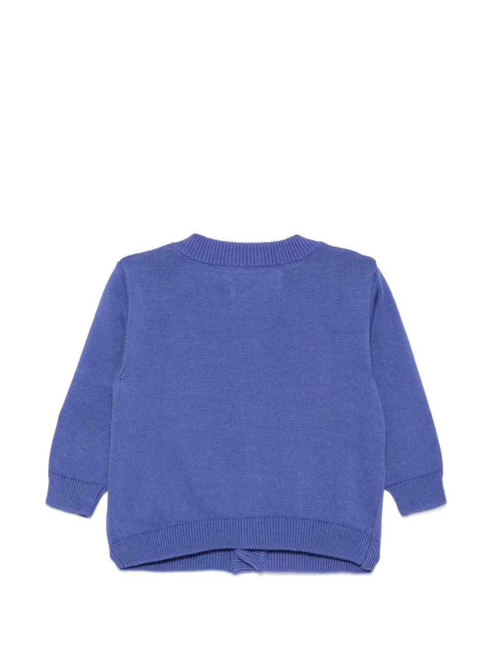 Cardigan per neonati Bobo Choses Kids viola con decorazioni floreali ricamate B226AB025 511 BOBO CHOSES KIDS 