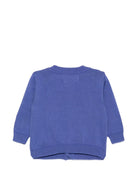 Cardigan per neonati Bobo Choses Kids viola con decorazioni floreali ricamate B226AB025 511 BOBO CHOSES KIDS 