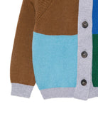 Cardigan per bambino Bobo Chose Kids multicolore maniche raglan a blocchi colorati B226AB026 991 BOBO CHOSES KIDS 