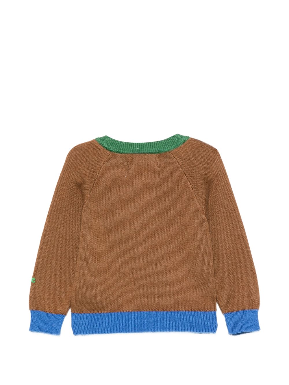 Maglione per neonato Bobo Choses Kids marrone a maniche lunghe raglan B226AB027 201 BOBO CHOSES KIDS 