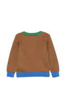 Maglione per neonato Bobo Choses Kids marrone a maniche lunghe raglan B226AB027 201 BOBO CHOSES KIDS 
