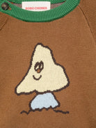 Maglione per neonato Bobo Choses Kids marrone a maniche lunghe raglan B226AB027 201 BOBO CHOSES KIDS 