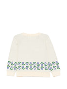 Maglione per neonato Bobo Choses Kids bianco con stampa floreale B226AB029 199 BOBO CHOSES KIDS 